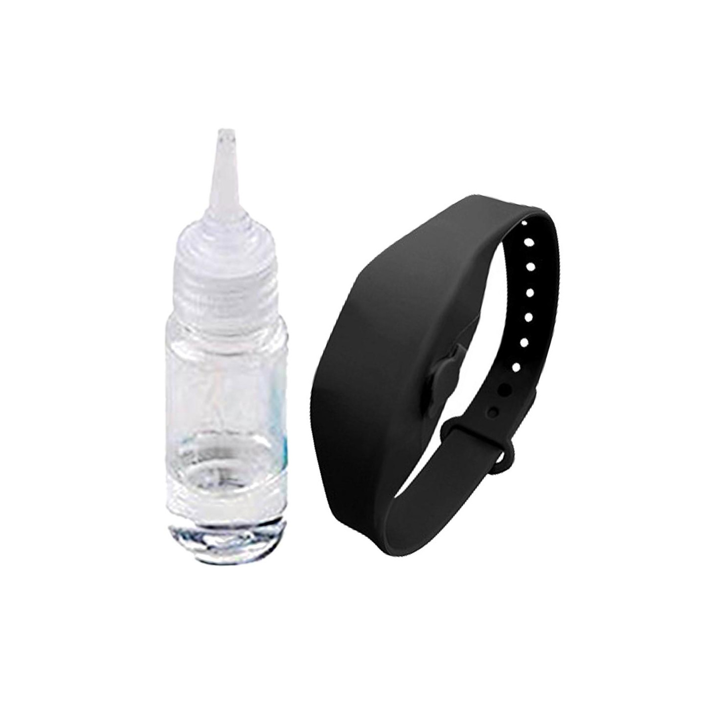 Hand Gel Storage Hand Sanitizer Bracelet Dispenser - Black