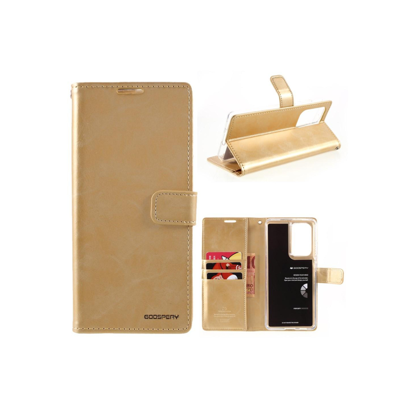 MERCURY GOOSPERY Blå Måne Samsung Galaxy S21 Ultra - Gull