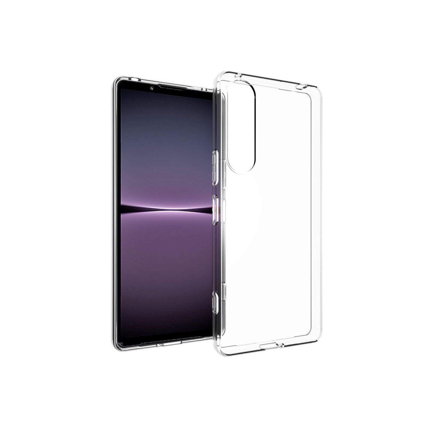 Sony Xperia 1 V Kirkas Soft TPU Suojakuori with Non - slip Inner - Läpinäkyvä