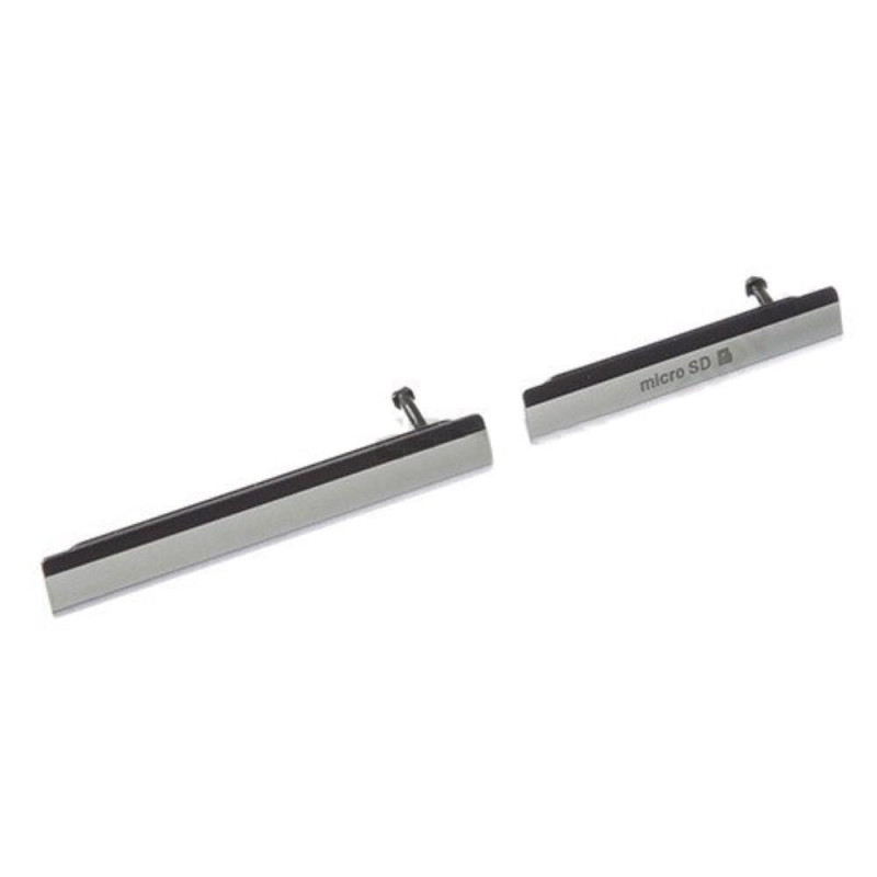 2 PCS/Set OEM Card Cap Set for Sony Xperia Z2 D6503 - Black