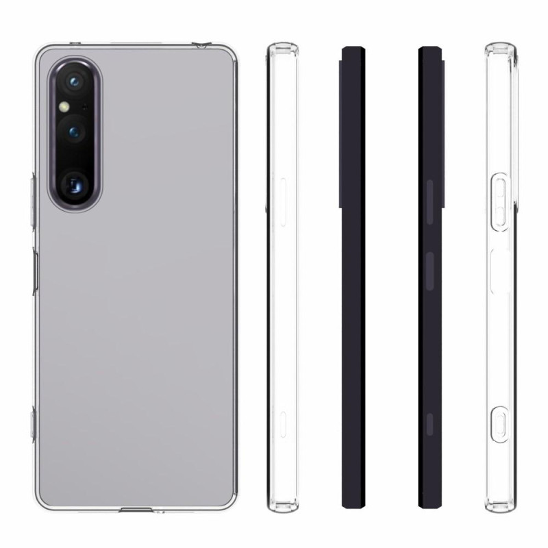 Til Sony Xperia 1 V Slim Fit TPU Deksel Gjennomsiktig