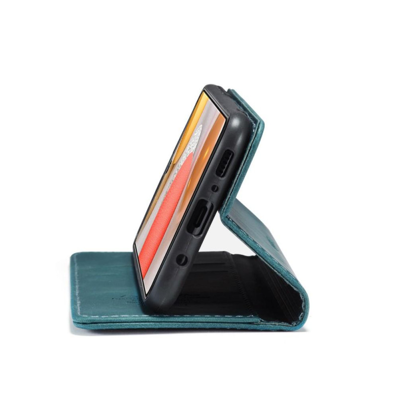 CASEME Retro Wallet Case for Samsung Galaxy S21 Blue