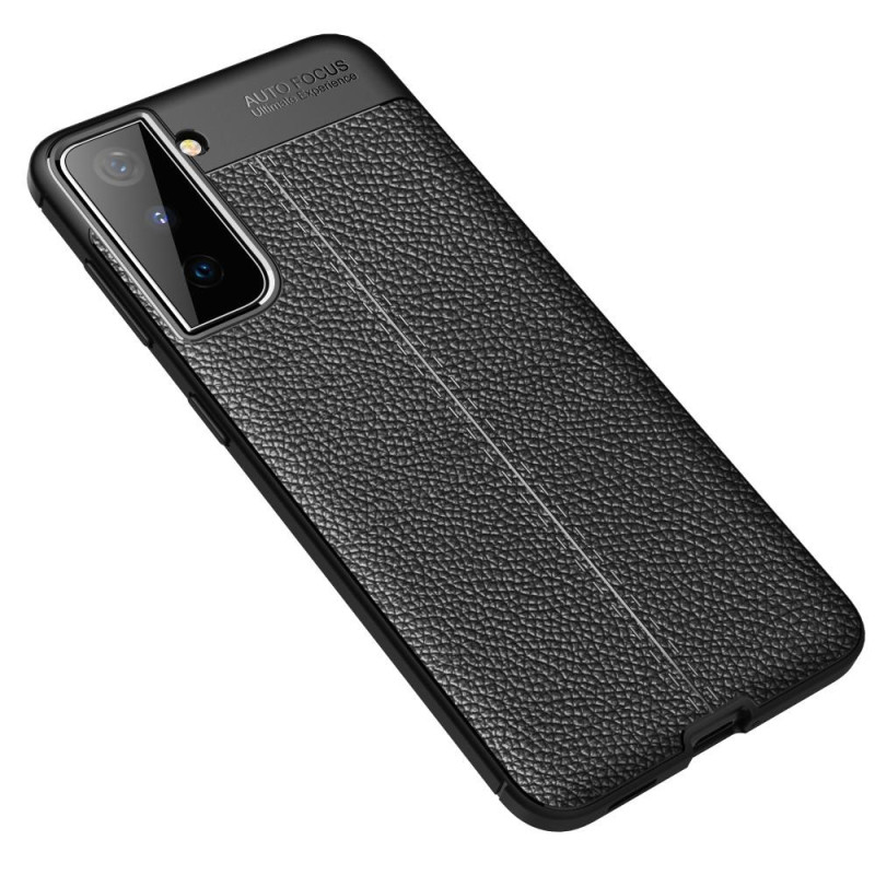 Litchi Coated Casing Samsung Galaxy S21+ (Plus) - Black