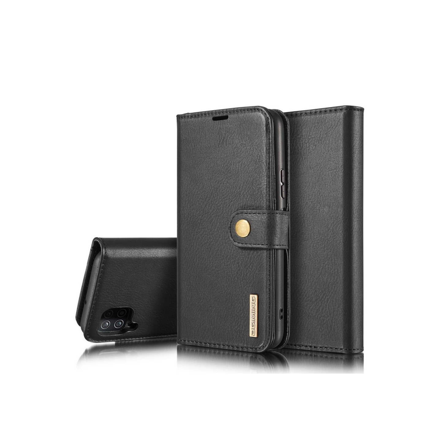 DG.MING Samsung Galaxy A12 Split Lommebok - deksel I Lær