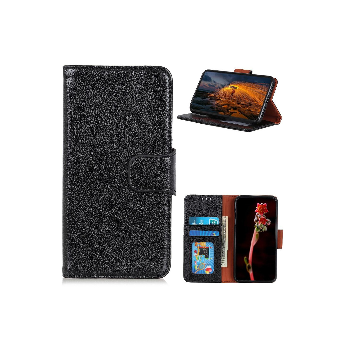 Textured Split Leather Wallet Case Samsung Galaxy A32 5G