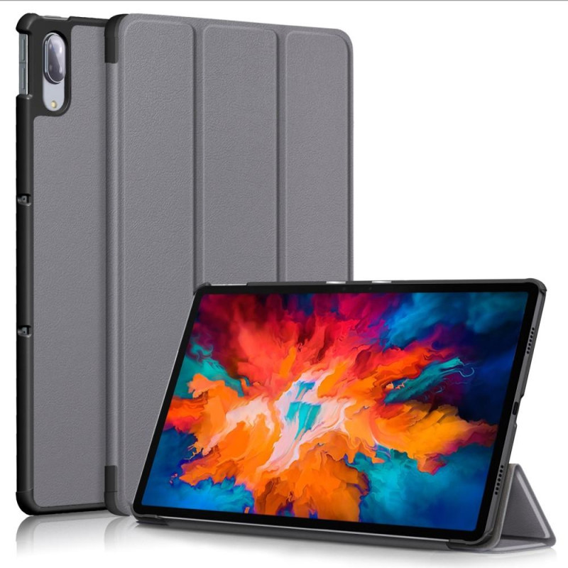 Tri - fold Stand Cover for Lenovo Tab P11 Pro TB - J706F - Grey