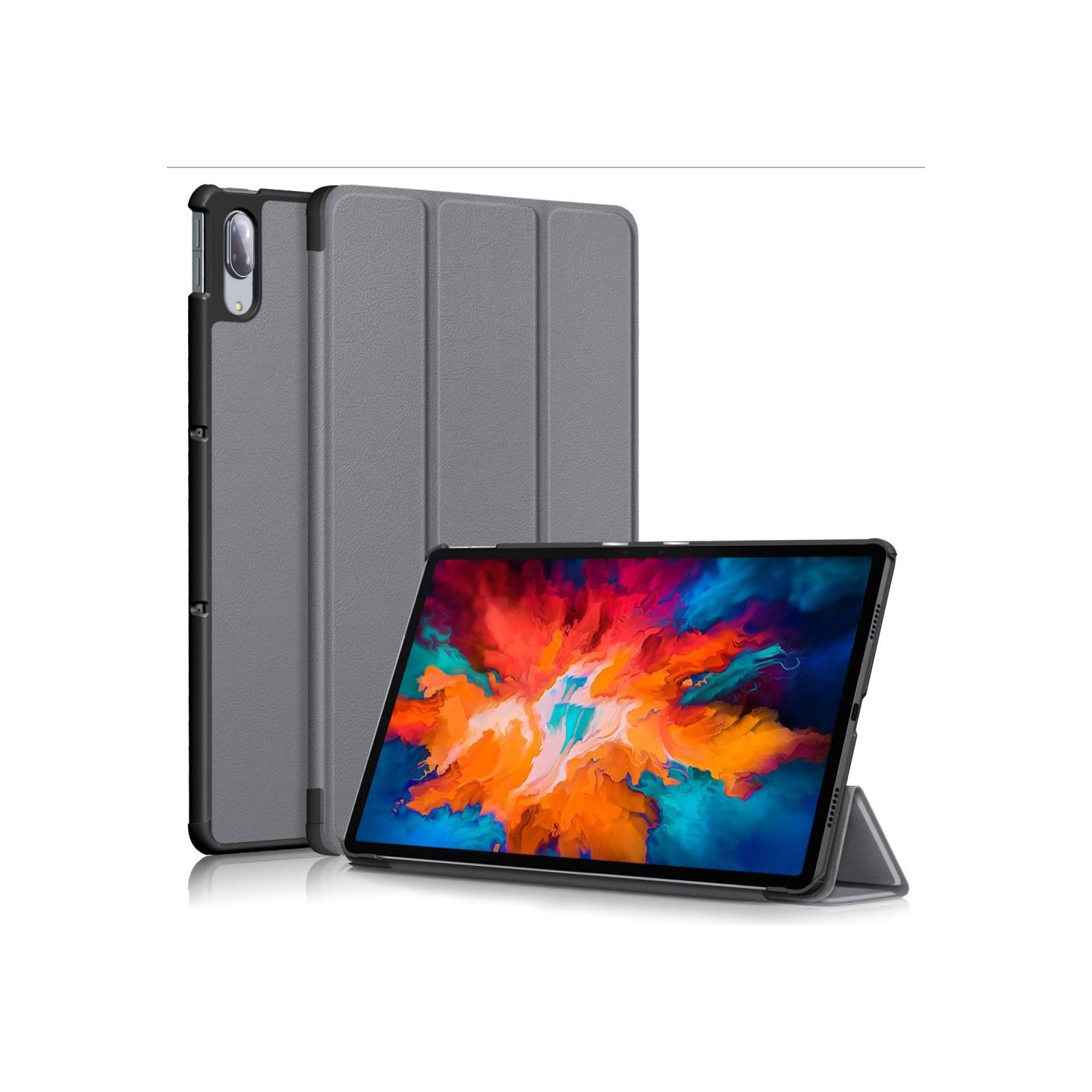 Kolminkertainen jalustan kansi Lenovo Tab P11 Pro TB - J706F - Harmaa