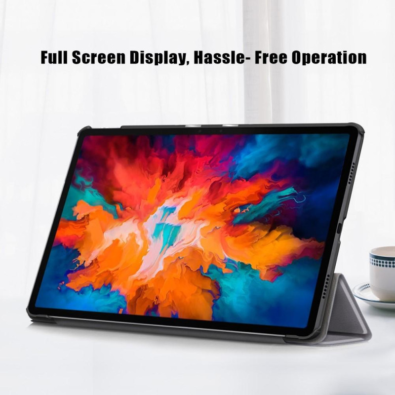 Tri - fold Veske til Lenovo Tab P11 Pro TB - J706F - Grå