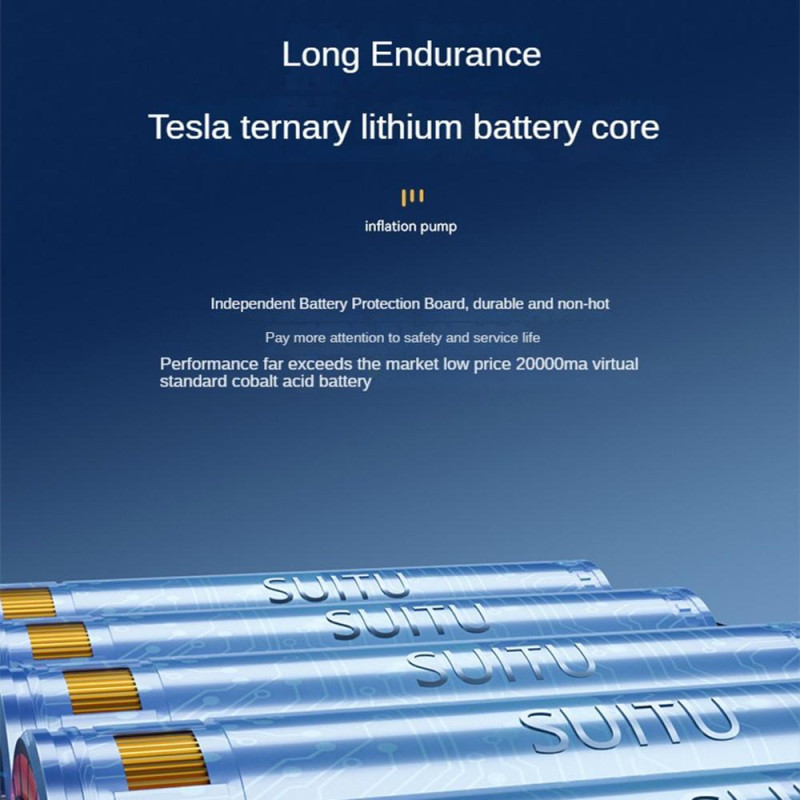 Trådløs pumpe for bildekk Multifunksjonell bærbar belysning