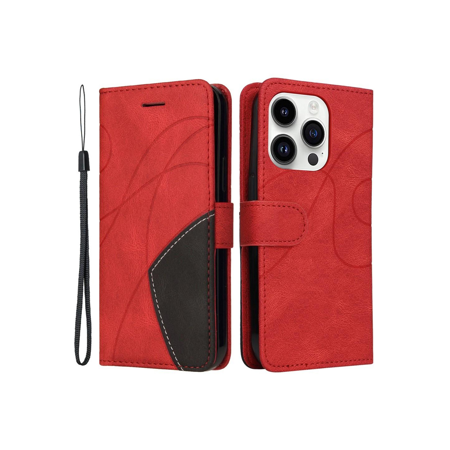 KT Lommebok - deksel til iPhone 15 Pro - Rød