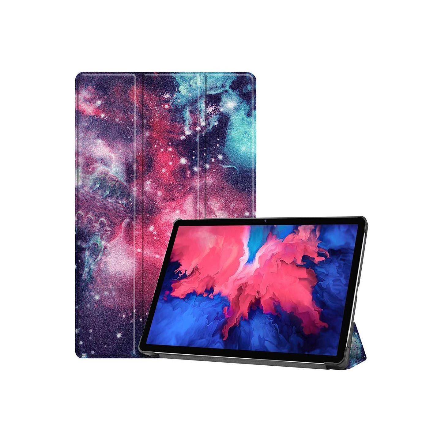 Tri - fold Stand Cover for Lenovo Tab P11 / P11 Plus - Starry Sky