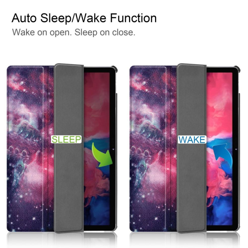 Tri - fold Stand Cover for Lenovo Tab P11 / P11 Plus - Starry Sky
