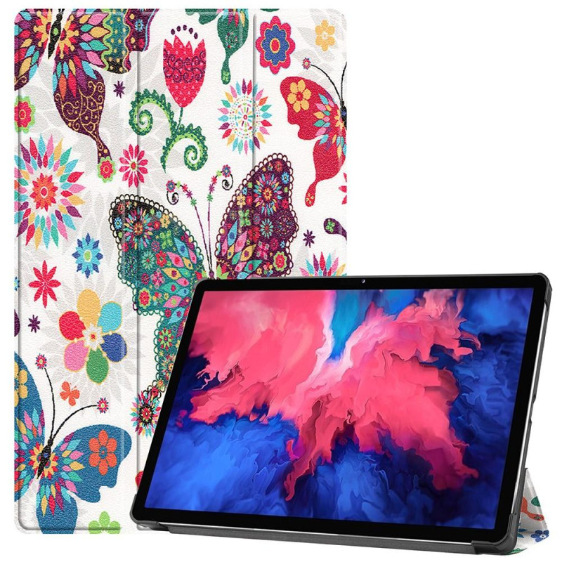 Trifoldbart deksel til Lenovo Tab P11 TB - J606F/P11 Plus - Sommerfugl