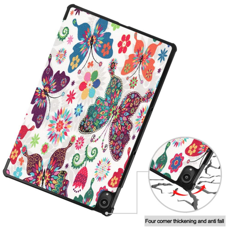 Tri - fold Stand Cover for Lenovo Tab P11 / P11 Plus - Butterfly