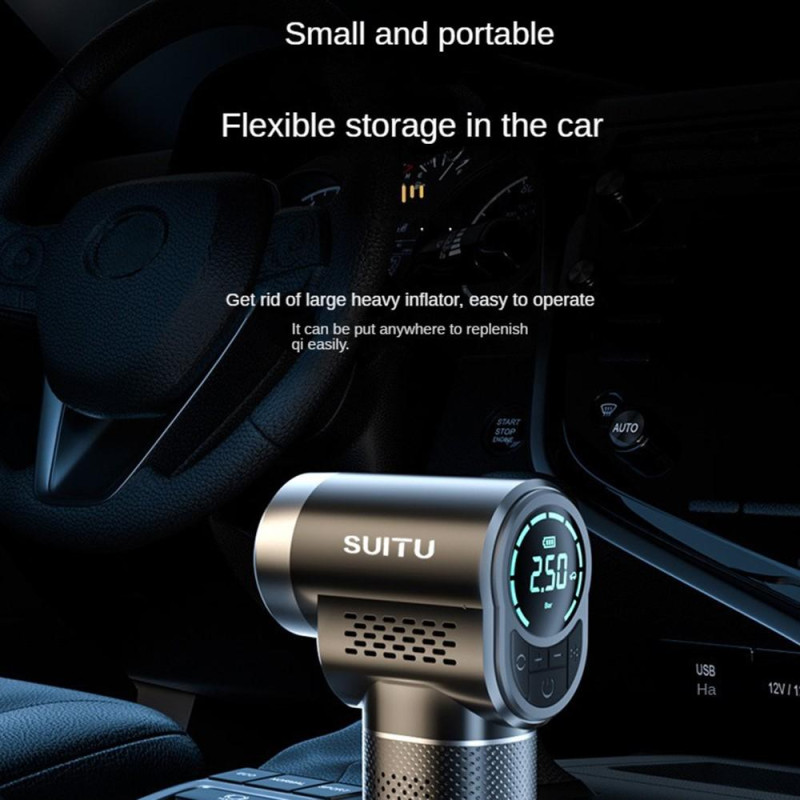 Car Cordless Inflatable Pump Multifunctional Portable Lighting