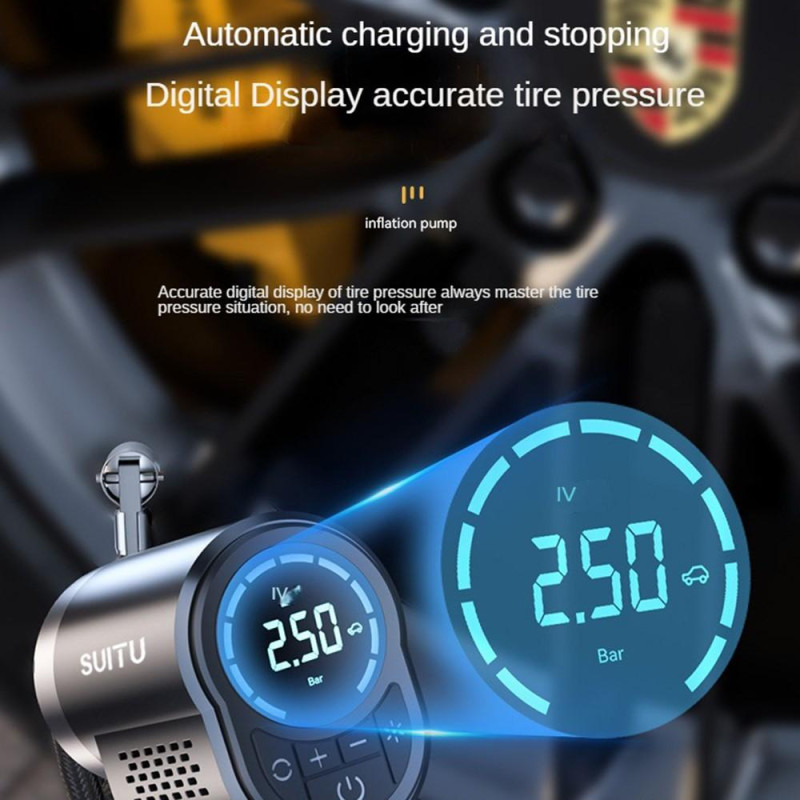 Car Cordless Inflatable Pump Multifunctional Portable Lighting