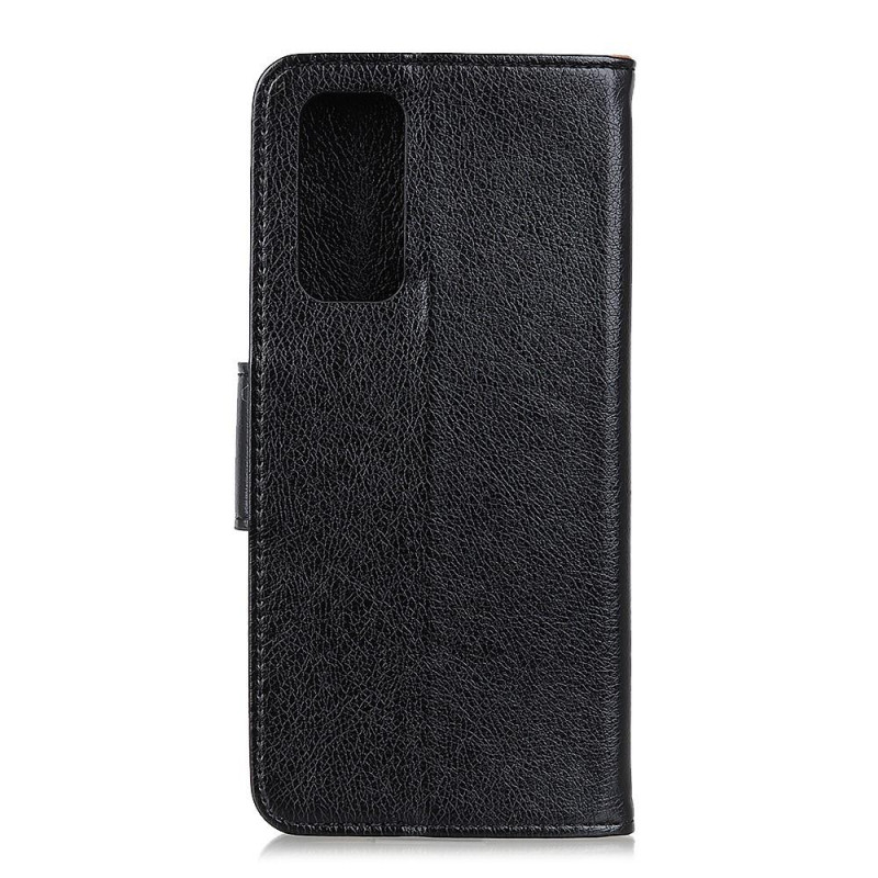 Huawei P Smart 2021 Textured Split Leather Lompakkokotelo