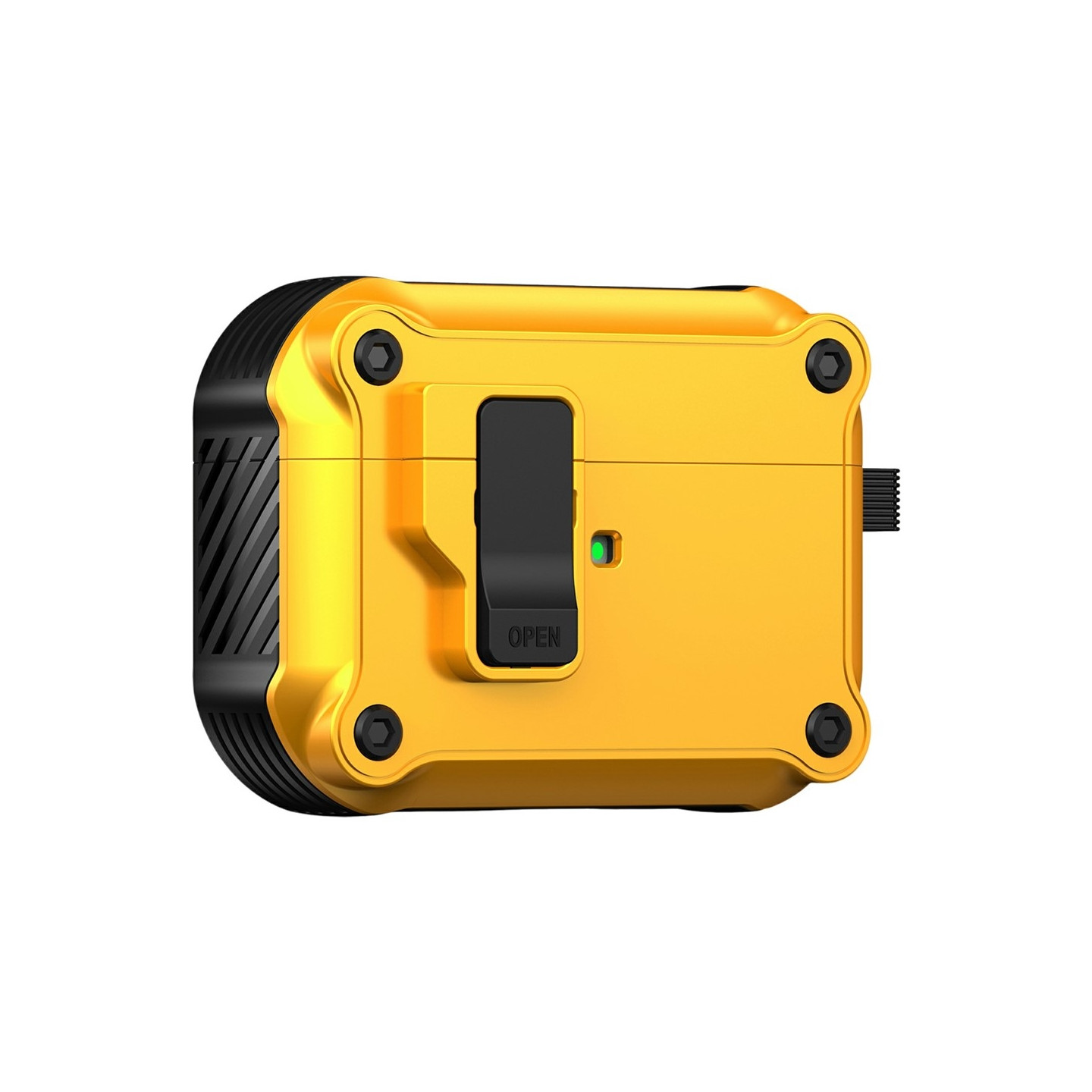 For AirPods Pro 3 Protective Case TPU + PC Shell with Hook / Carabiner - Yellow