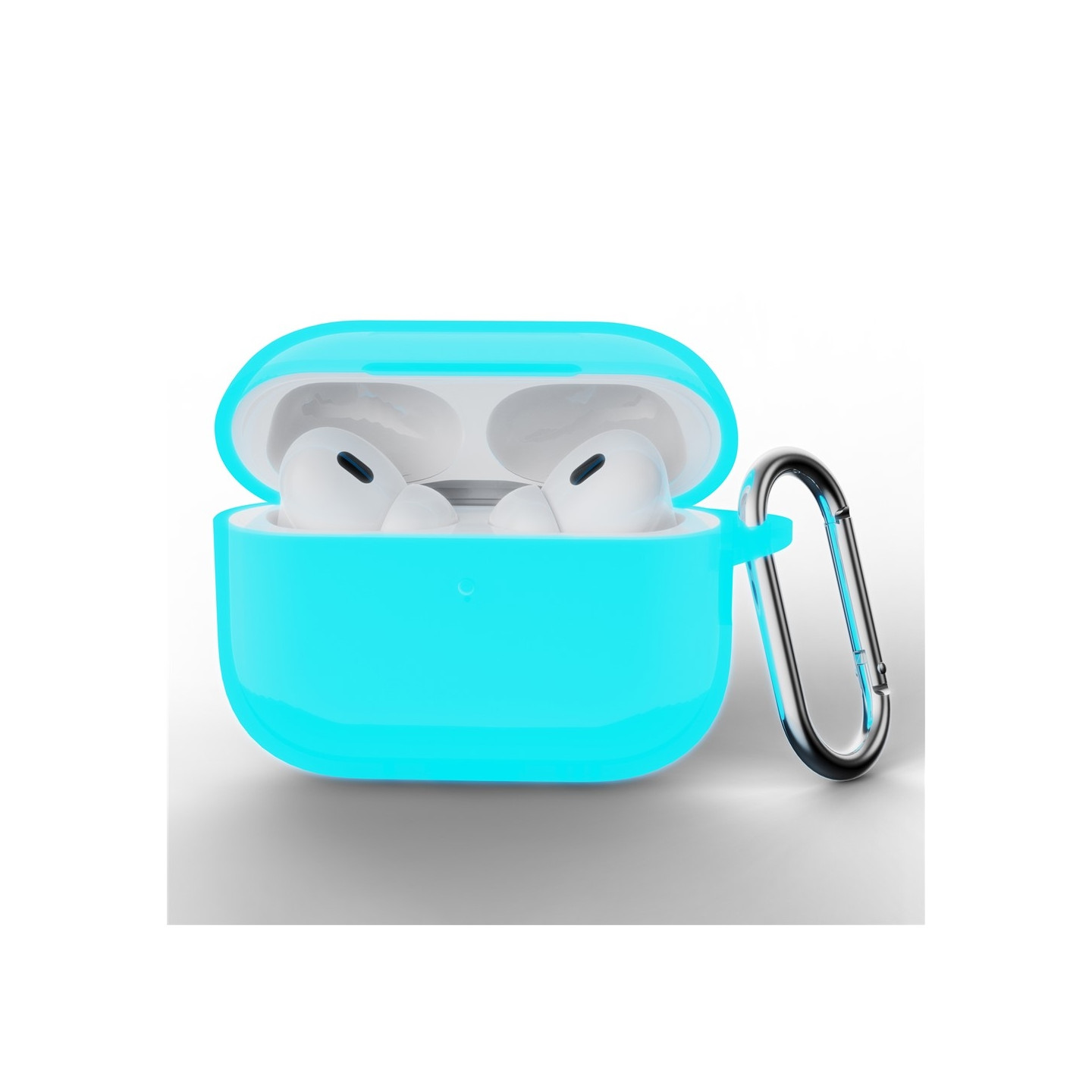 Til AirPods Pro 3 Silikondeksel Integrert Bluetooth-øretelefondeksel med krok - Luminous