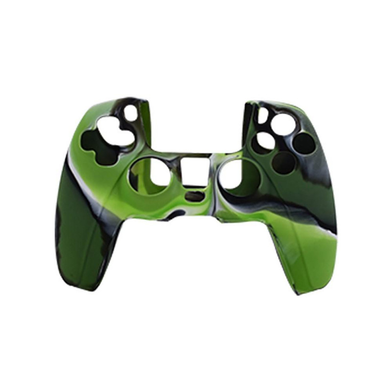 Silicone Skin Grip For Playstation 5 PS5 Controller - Camouflage Gren / Black
