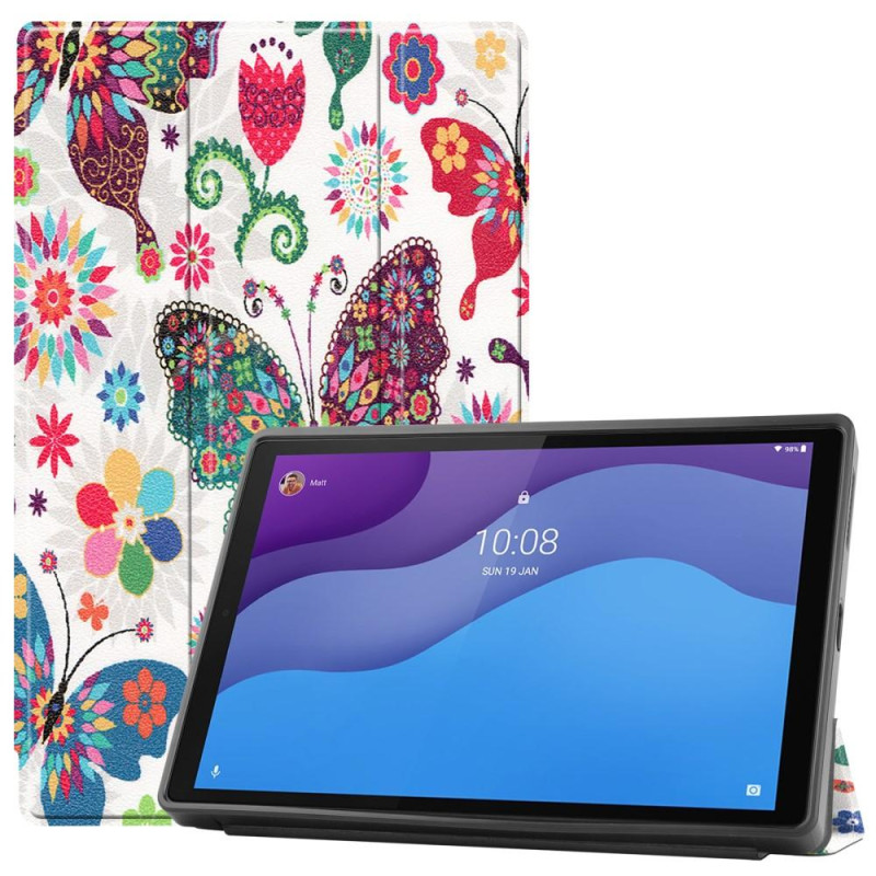 Kolminkertainen telinekotelo Lenovo Tab M10 HD Gen 2 - Butterfly