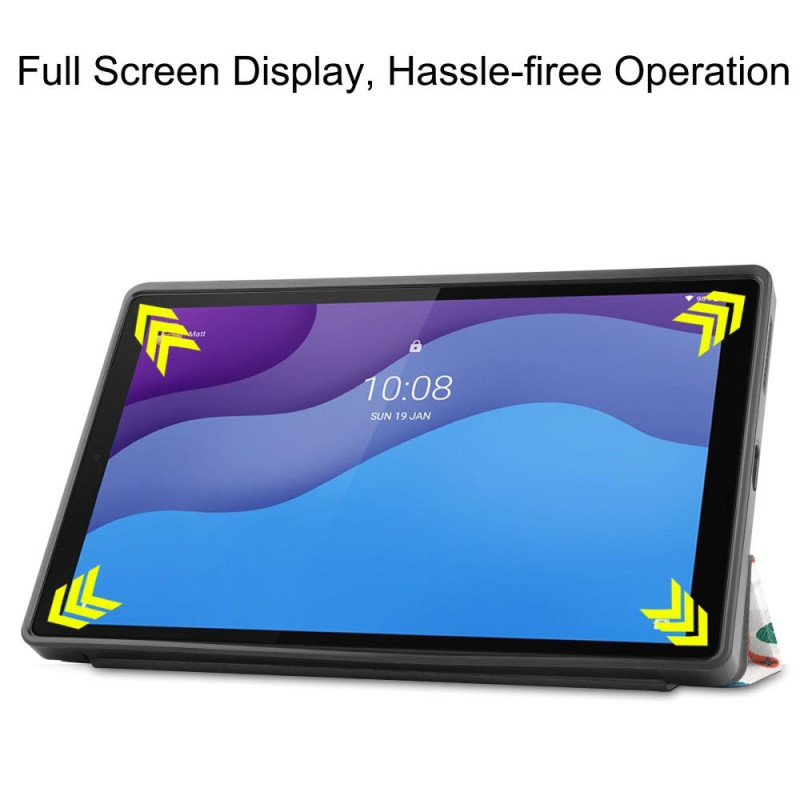 Kolminkertainen telinekotelo Lenovo Tab M10 HD Gen 2 - Butterfly