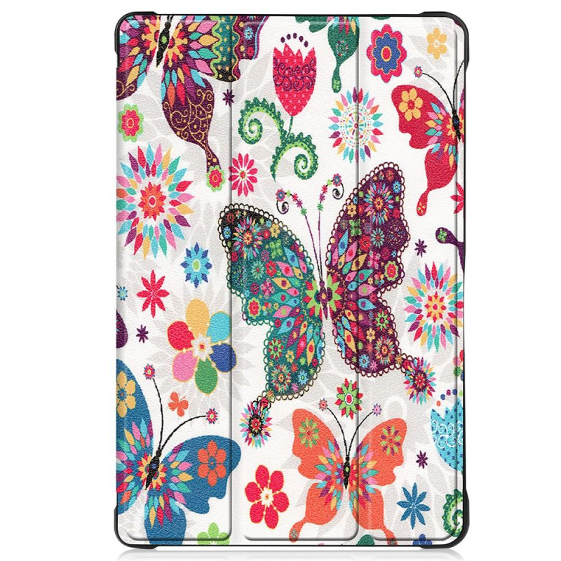 Kolminkertainen telinekotelo Samsung Galaxy Tab A7 10.4" - Butterfly