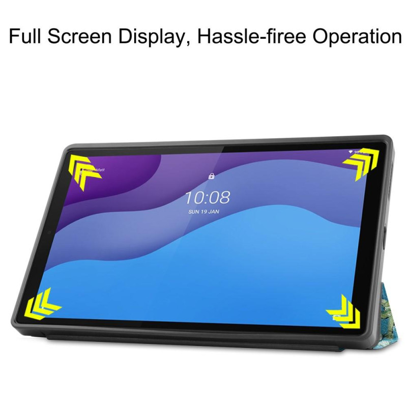 Tri - fold Stand Case for Lenovo Tab M10 HD Gen 2 - Peach Blossom