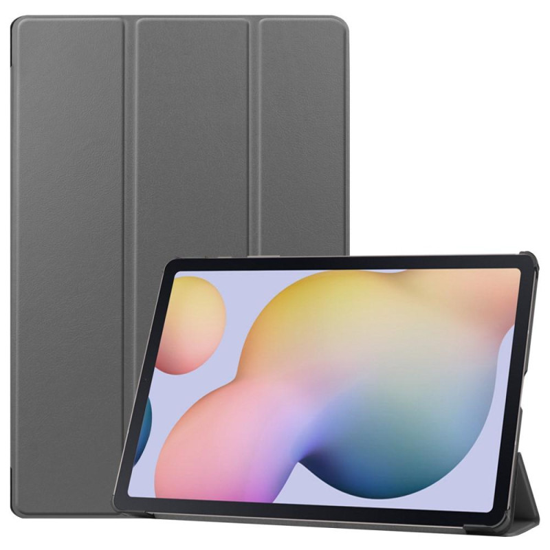 Tri - fold Stand Smart Case for Samsung Galaxy Tab S7 Plus / S8 Plus - Gray