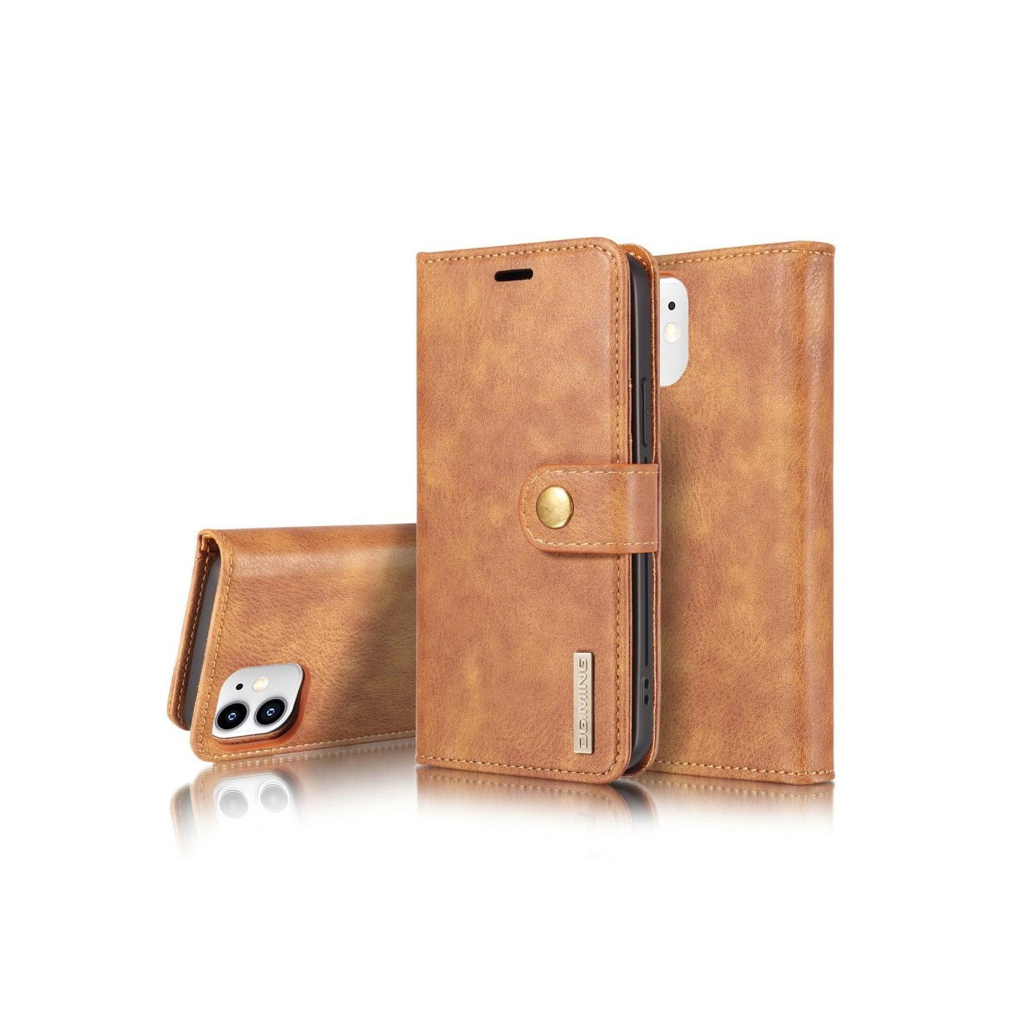 DG.MING til iPhone 12 Mini Stilfuld Pung Taske - Brun