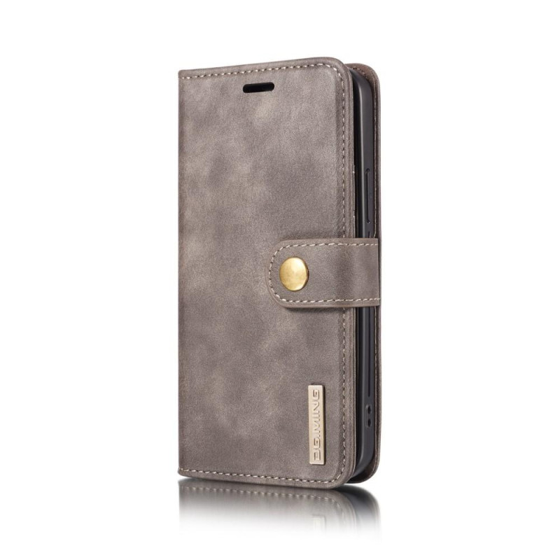 DG.MING For iPhone 12 Mini Stylish Wallet Case - Gray