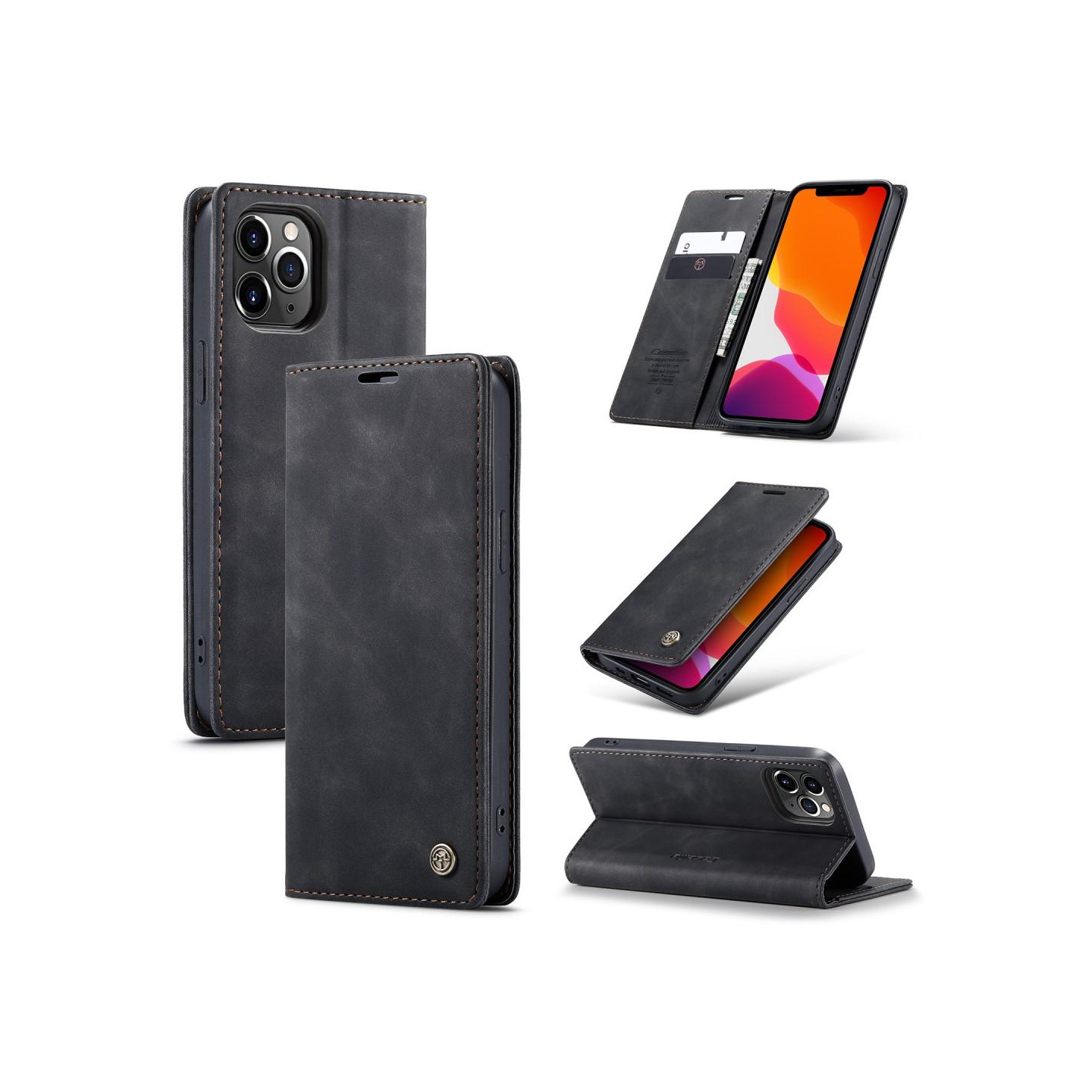 CASEME Retro Wallet Case for iPhone 12 Pro Max