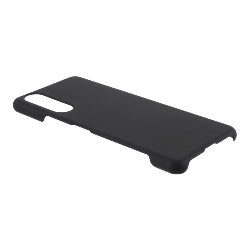 Rubberized Hard Plastic Cover for Sony Xperia 5 II - Black