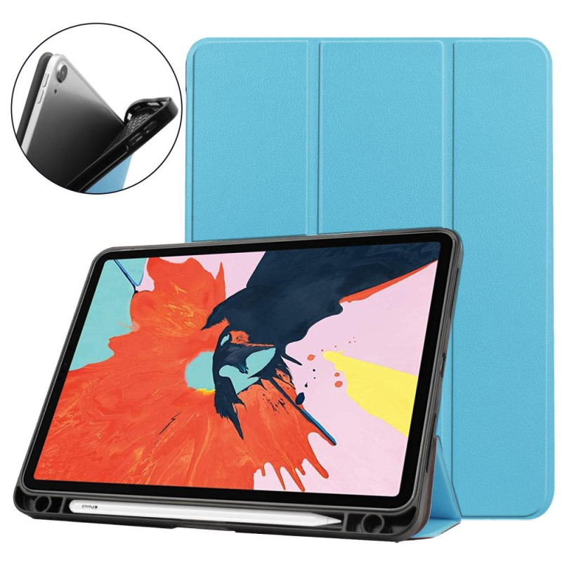 Apple iPad Air (2020) (2022) Tri - fold Stand Tablet Case - LightBlue