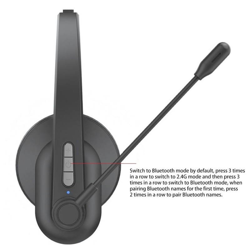OY631 Bluetooth 5.3 Headset Customer Service Headphone with Mic Headset.