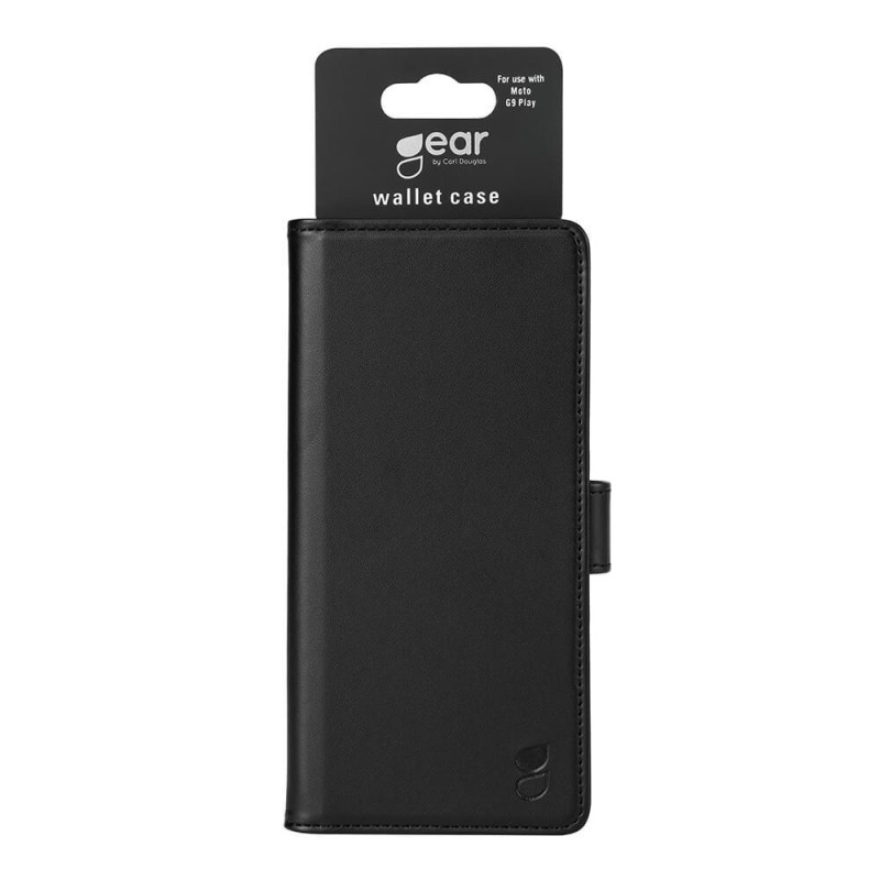 GEAR Lommebok - cover Sort til Motorola Moto G9 Play