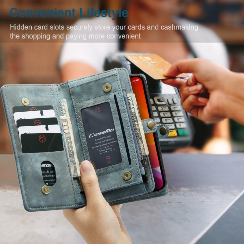 CASEME iPhone 12 / iPhone 12 Pro 2 - in - 1 Wallet Phone Shell Green