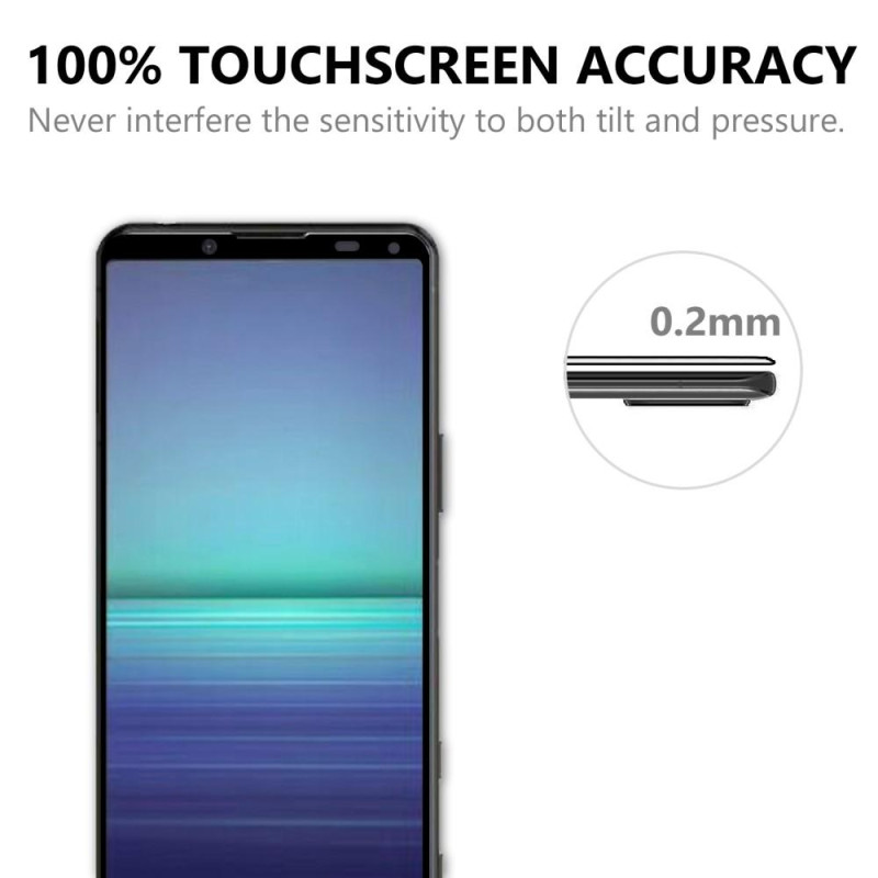 Koko näytön täysi liima karkaistu lasi Sony Xperia 5 II