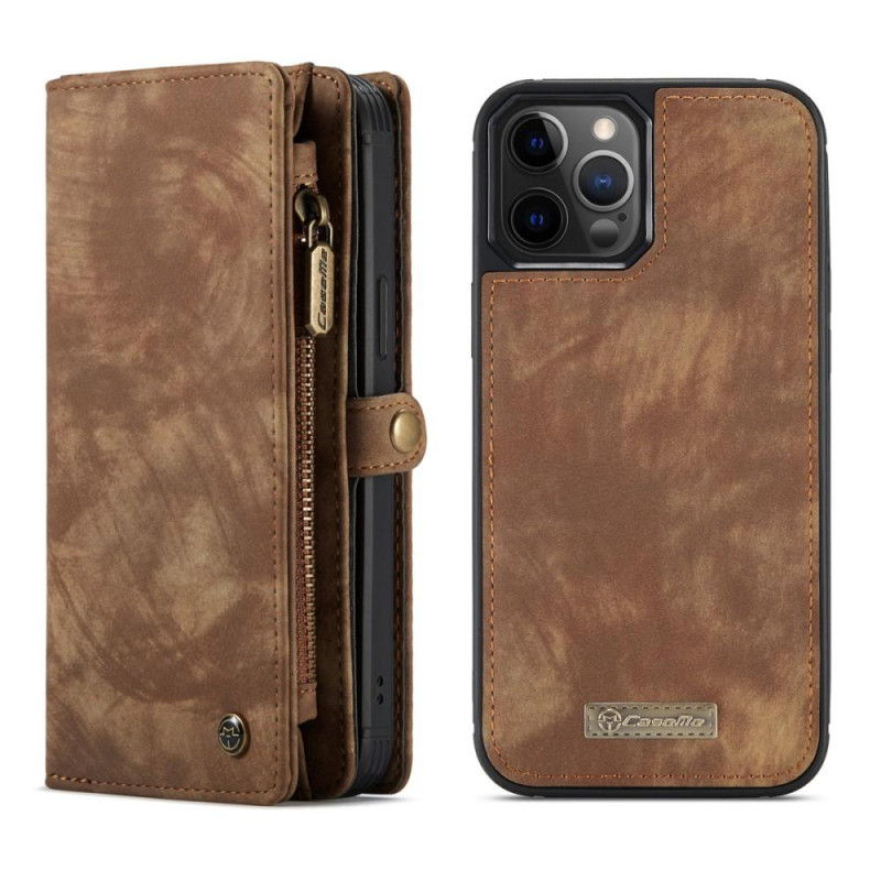 CASEME iPhone 12 / iPhone 12 Pro 2 - in - 1 Wallet Phone Shell Brown