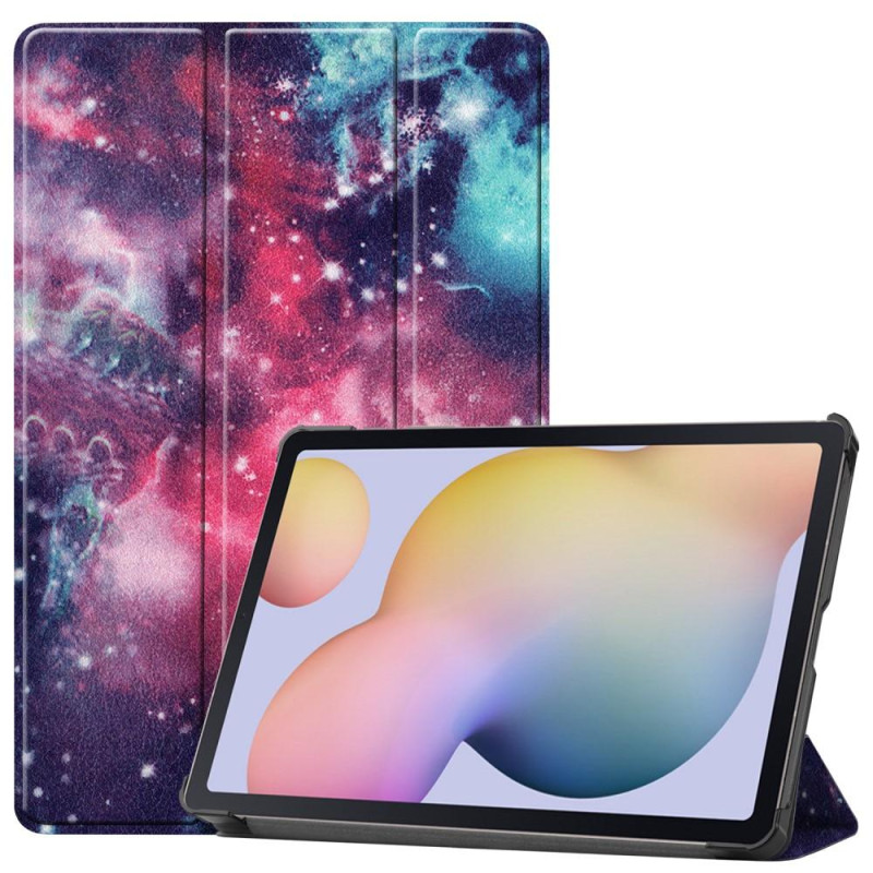 Tri - fold Stand Smart Case for Samsung Galaxy Tab S7 / S8 - Space
