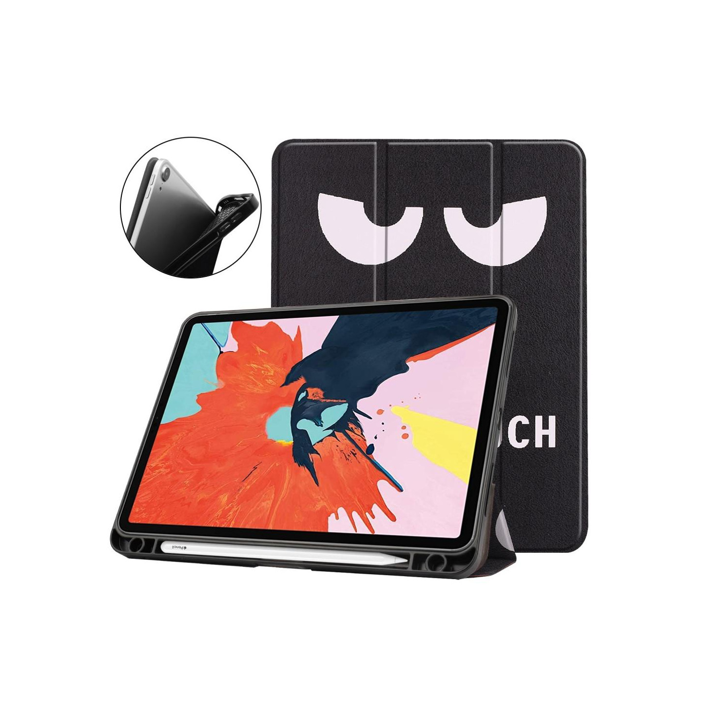 Apple iPad Air (2020) (2022)Tri - fold Stand Tablet Case - Don't Touch