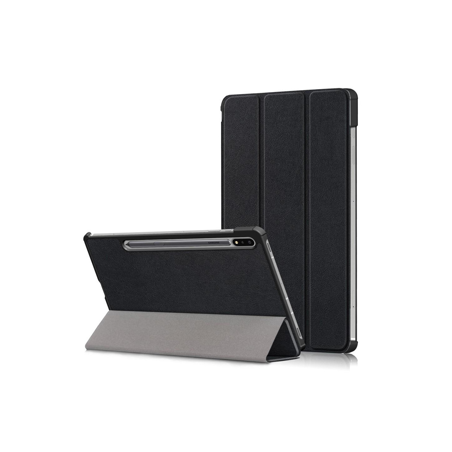 Slim Fit Dekseldeksel til Samsung Galaxy Tab S7/Tab S8 - Svart