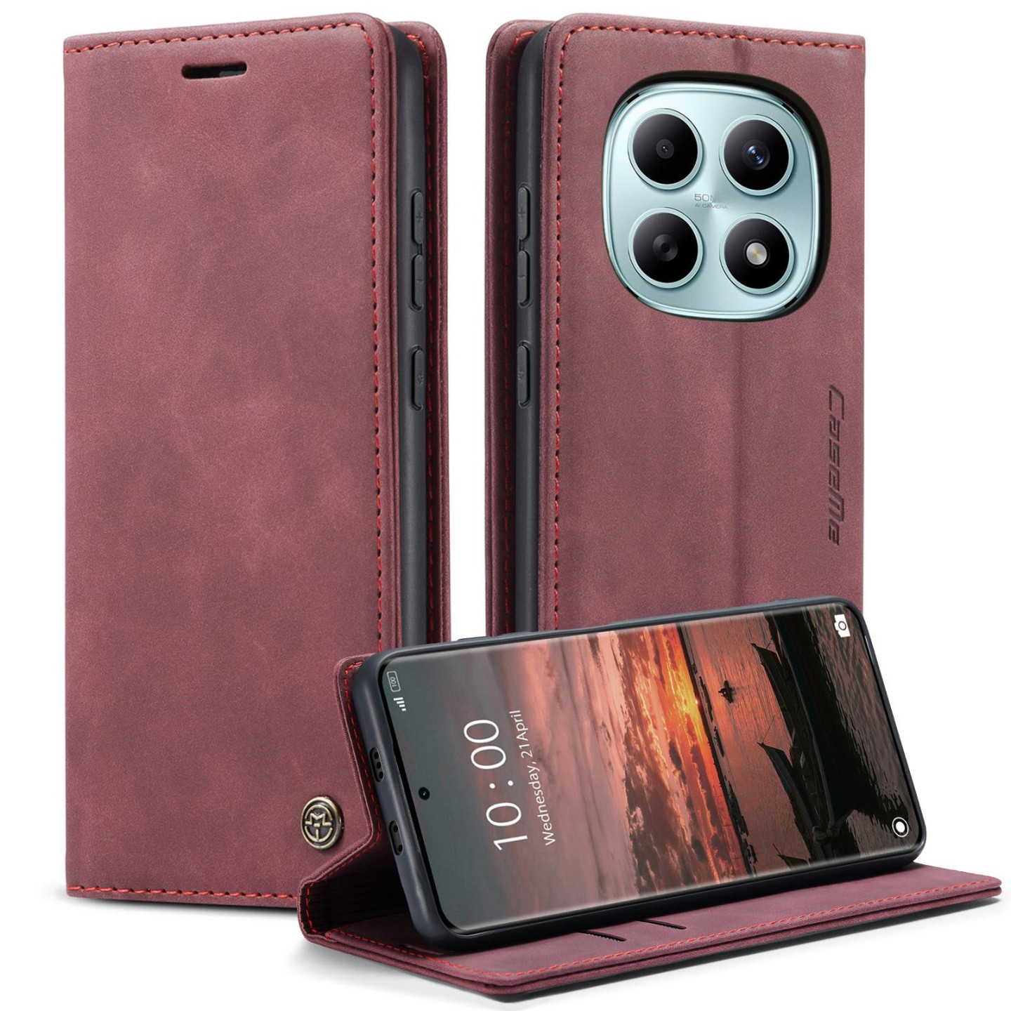 CASEME Retro Wallet Case for Xiaomi Redmi Note 15 / Xiaomi Poco M8 5G