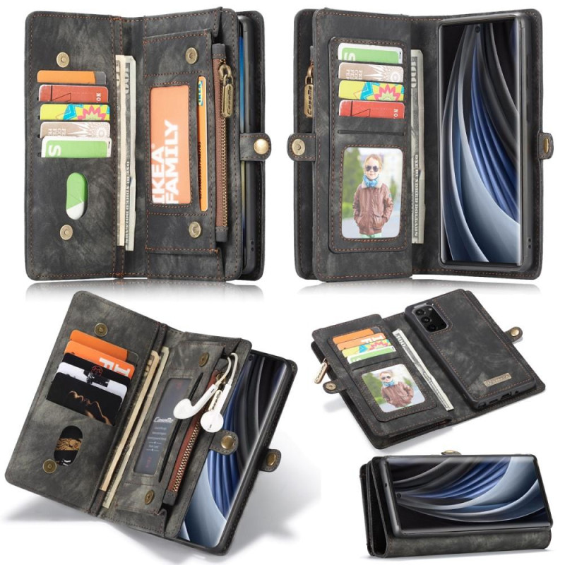 CASEME Samsung Galaxy Note 20 Retro Lær Lommebok - cover