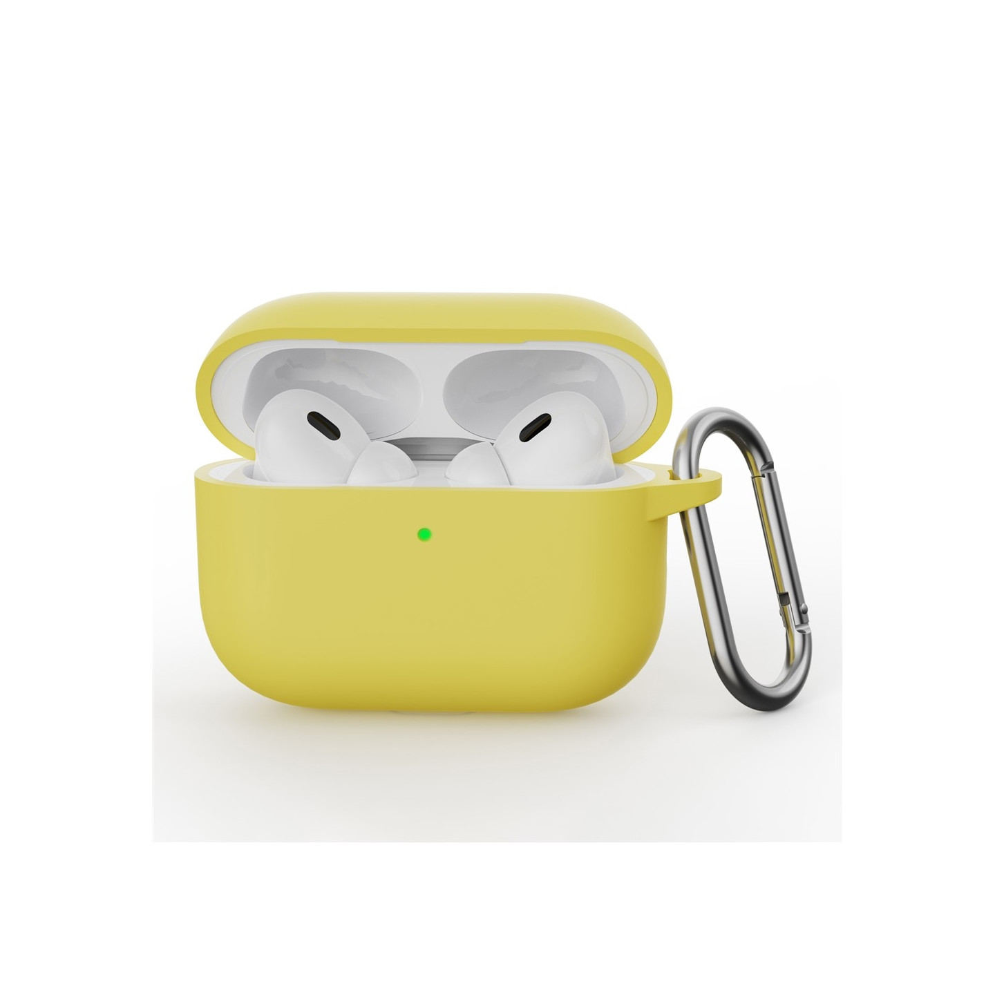 For AirPods Pro 3 Silicone Case Integrated Bluetooth Earphone Cover with Hook - Yellow