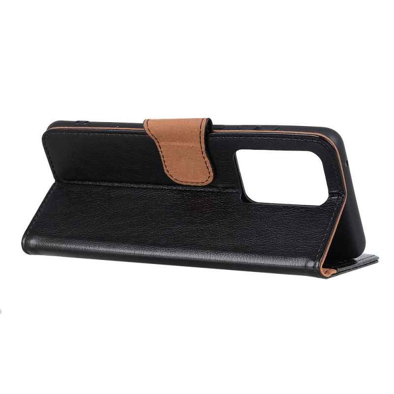 Textured Split Leather Lompakkokotelo Samsung Galaxy Note 20 Ultra