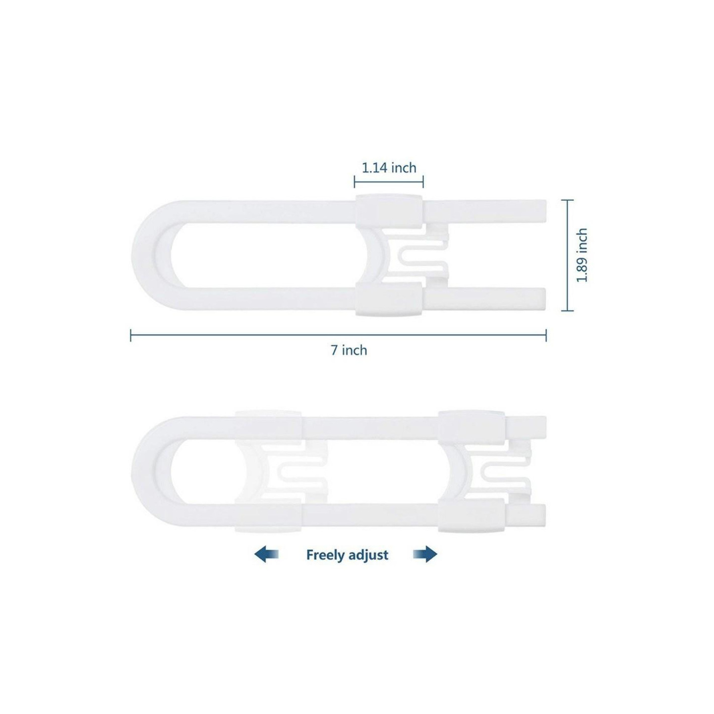 Child Proof Cabinet Lock Baby Safety Lock U Shaped Cabinet Latch for Home