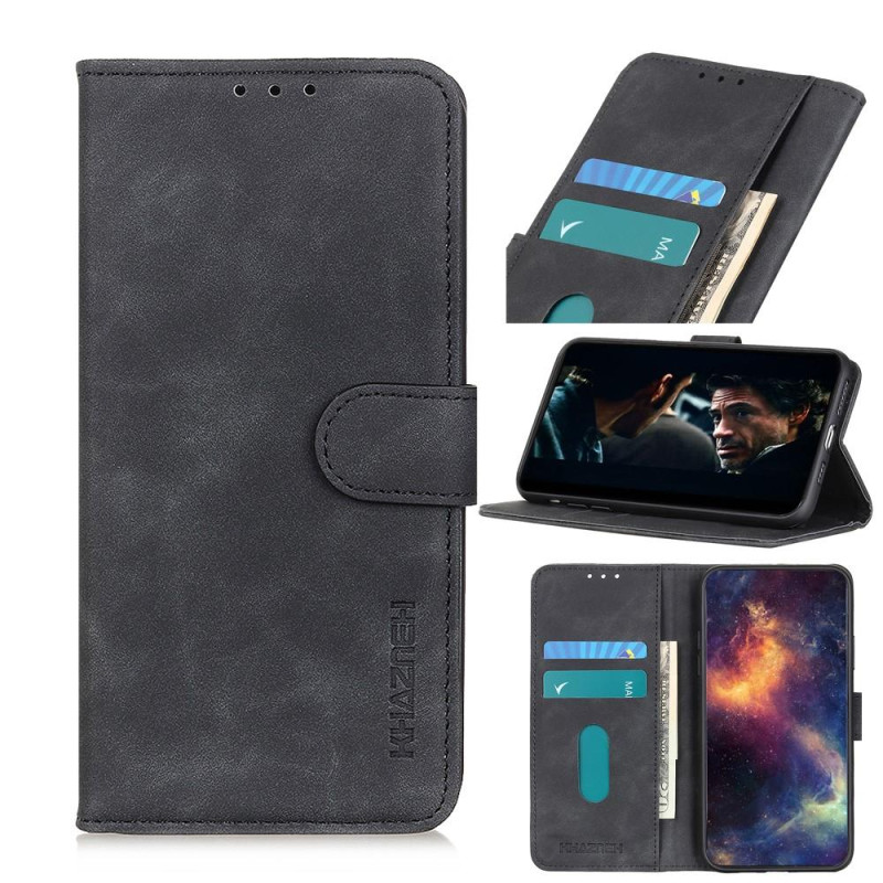 KHAZNEH Vintage Wallet Case for Xiaomi Redmi 9A 9/9AT - Black