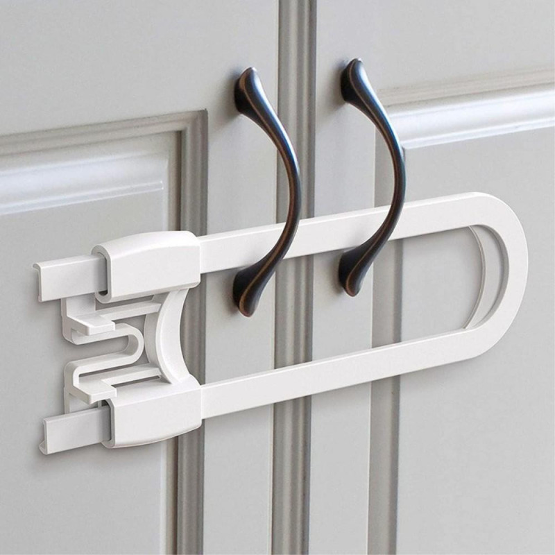 Barnesikker skaplås Babysikkerhetslås U - formet skaplås for hjemmet