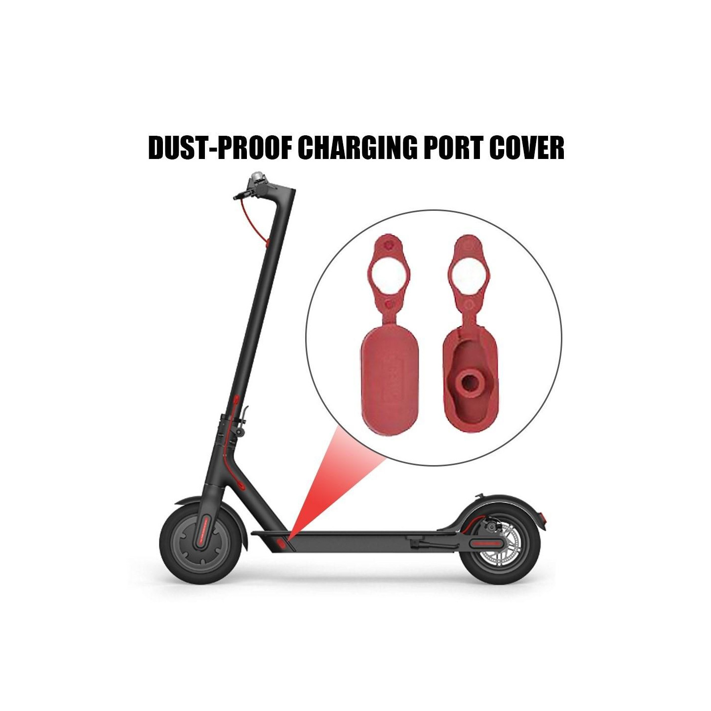 Replacement Charging Hole Cover for Xiaomi Mijia M365 Scooter